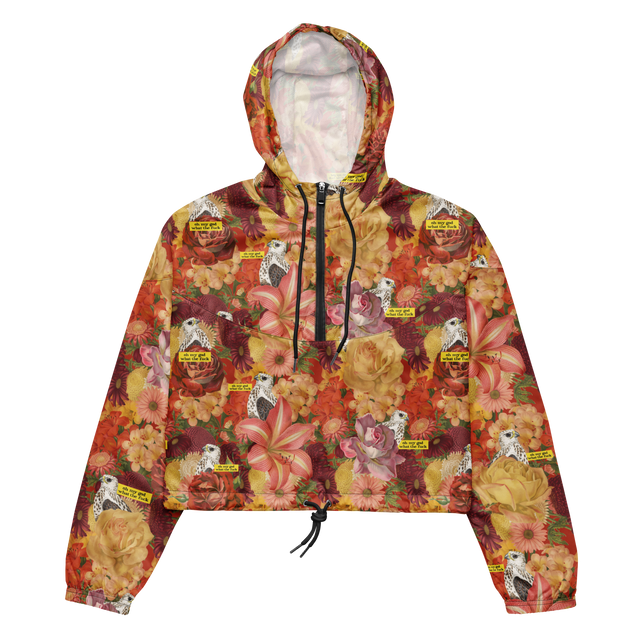 Oh My God, What The Fuck Hawaiian Cropped Windbreaker