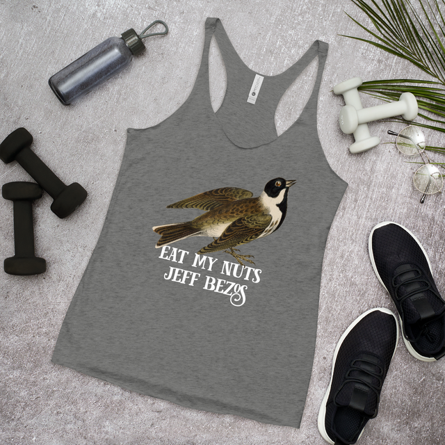 Eat My Nuts Jeff Bezos Racerback Tank