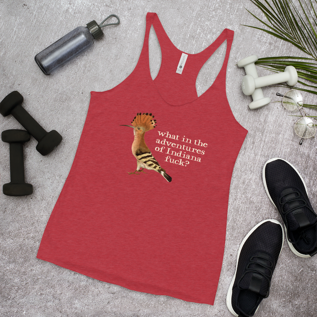 What In The Adventures Of Indiana Fuck? Racerback Tank